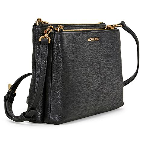 plain black michael kors handbag strap|Michael Kors thick strap bag.